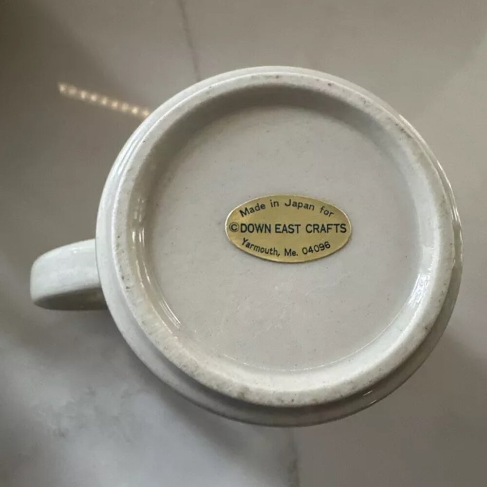 Vintage Ceramic Pelican Coffee Mug Down East Crafts-Yarmouth ME Made In Japan - Picture 4 of 4